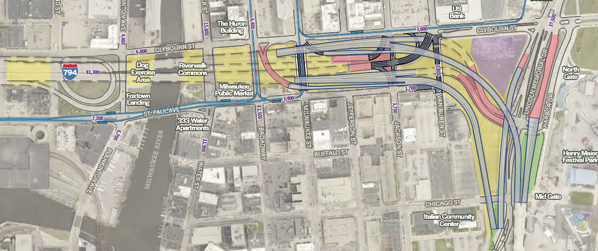 Replace in Kind: Status Quo Diagram of the Replace in Kind freeway option